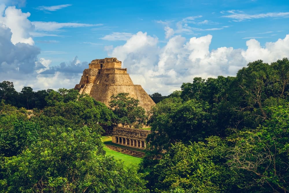 Ruinas arqueológicas en la Península de Yucatán, México