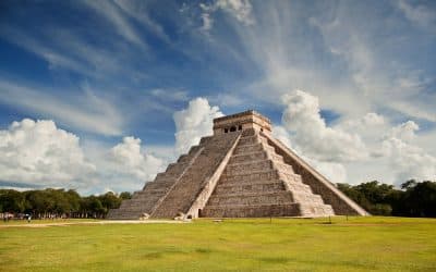 The Kukulcan Pyramid in Mexico