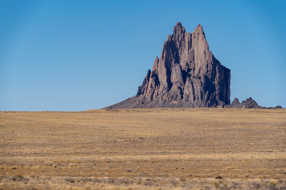 Mexican desert with mountains