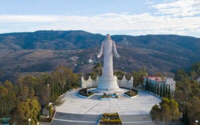 Christ statue in Pachuca Hidalgo