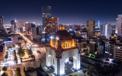 Mexico City at night