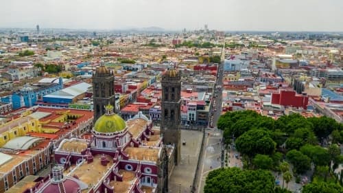 Panoramic view of Puebla