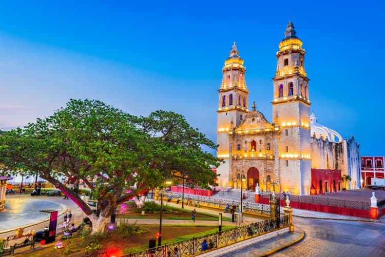 Preciosa ciudad de Campeche en México
