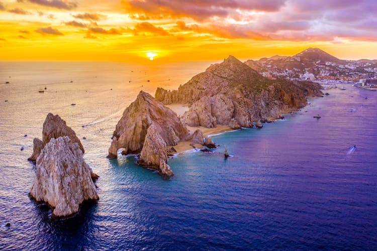 Atardecer en Los Cabos de San Lucas, México