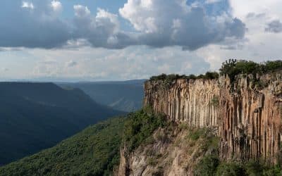 The basaltic prisms of Santa Lucia, Mexico