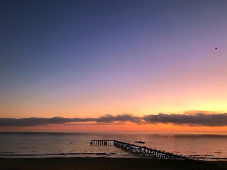 Puesta de sol en Rosarito, baja California