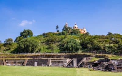 Panoramic view of Cholula, Puebla
