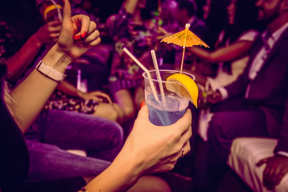 Drinks at Cocobongo nightclub in Cancun